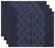 Dotted Focus 18"x14" Blue Geometric Print Placemat, Set of 4
