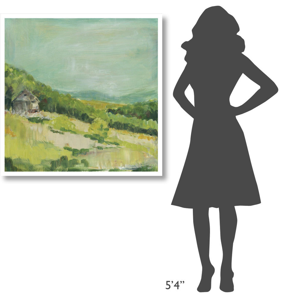 "Upper Fields" Digital Paper Print by Sue Schlabach, 38"x38"