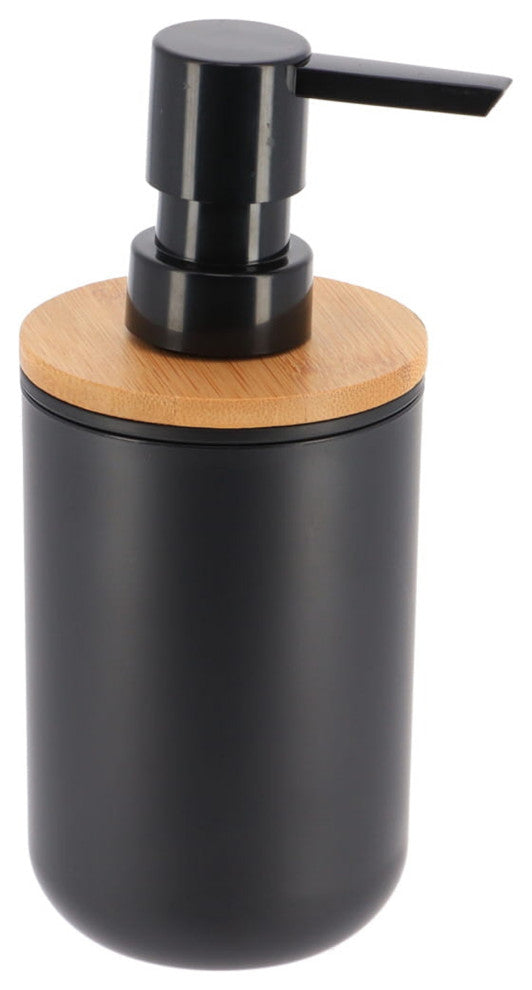 Black Bath Hand Soap & Lotion Dispenser PADANG 10 FL OZ Bamboo