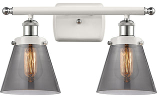 Innovations 916-2W-WPC-G63-LED 2-Light Vanity Light, White, Polished Chrome