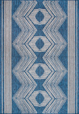 Nuloom Ranya Tribal Indoor/Outdoor Contemporary Area Rug, Blue 8'x10'