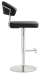 Cosmo Black Stainless Steel Barstool