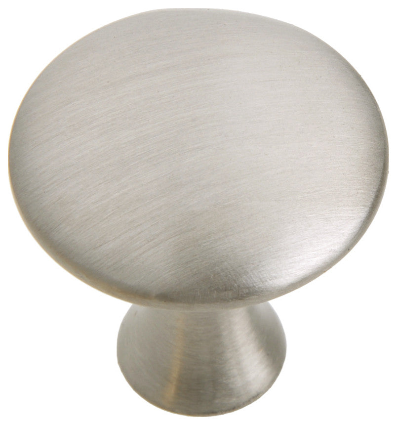 Utopia Alley Charlton Brushed Nickel Cabinet Knob, 1.2" Diameter, 10 Pack