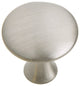 Utopia Alley Charlton Brushed Nickel Cabinet Knob, 1.2" Diameter, 10 Pack