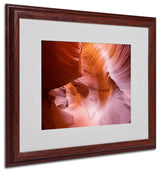 'Spiral III' Matted Framed Canvas Art by Moises Levy