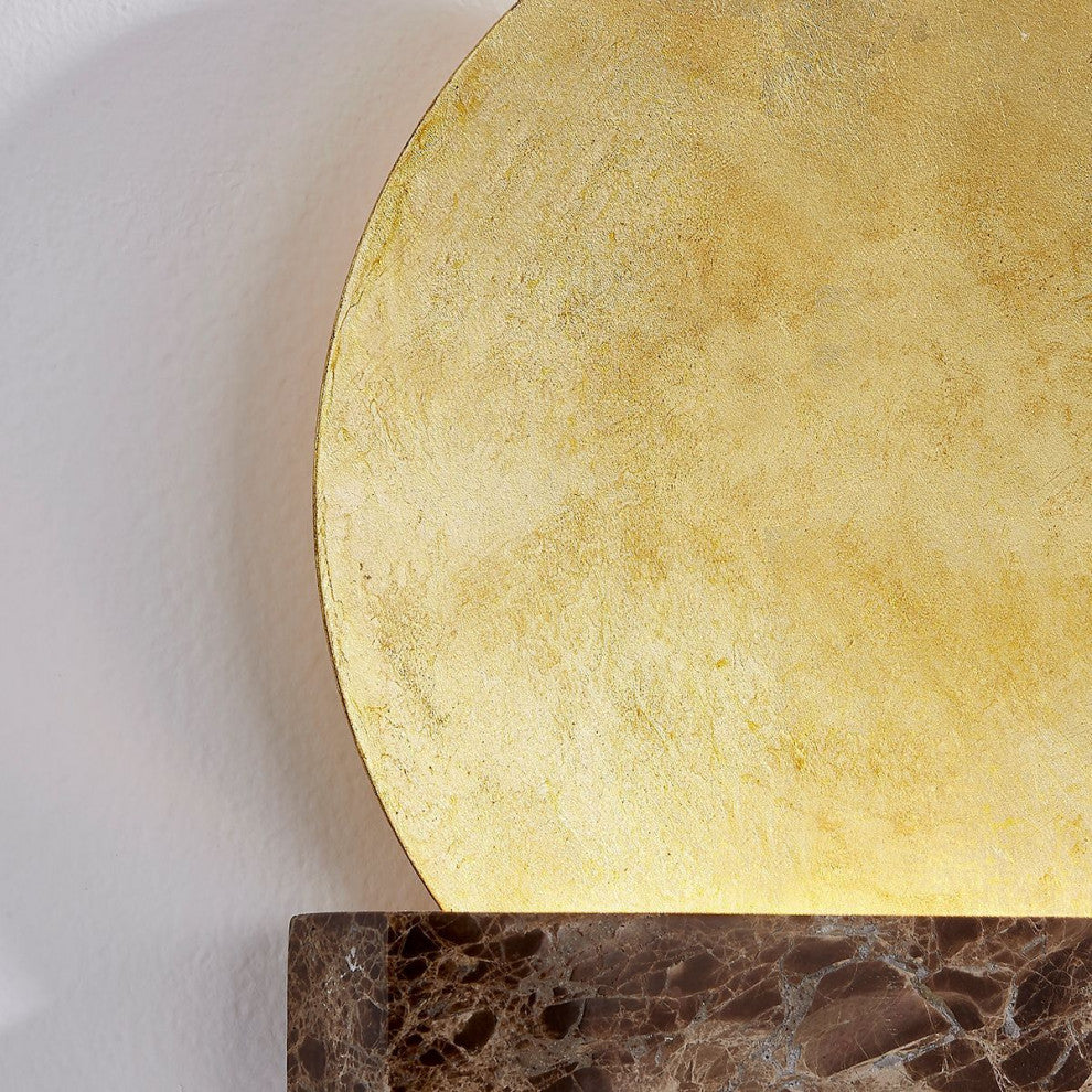 Rune Wall Sconce, Vintage Gold Leaf