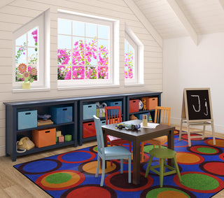 Kid Essentials Rug, Circle Back, Primary, 5'4"x7'8"