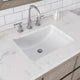 Oakman Marble Top Vanity in Grey Oak with Faucet, 48", Vanity With Chrome Faucet