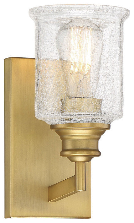 Savoy House Hampton 9-1972-1-322 One Light Bath, Warm Brass