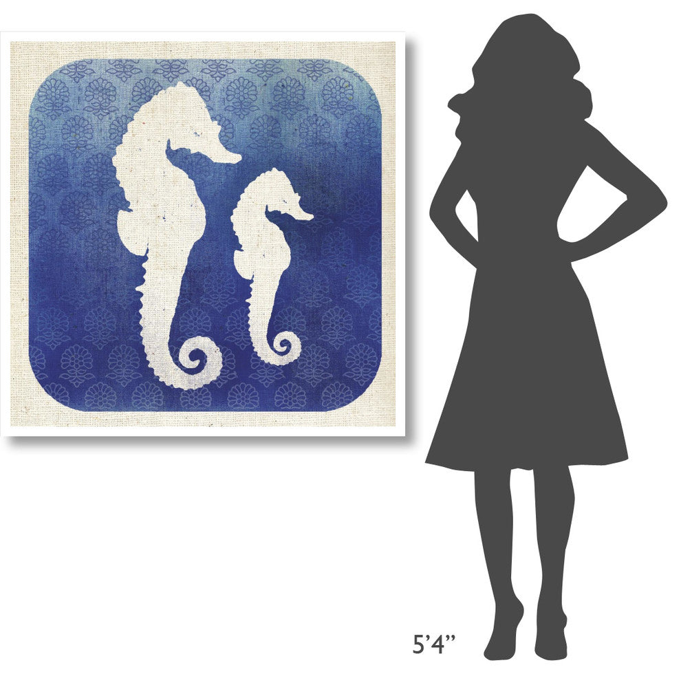 "Watermark Seahorse" Digital Paper Print by Studio Mousseau, 42"x42"