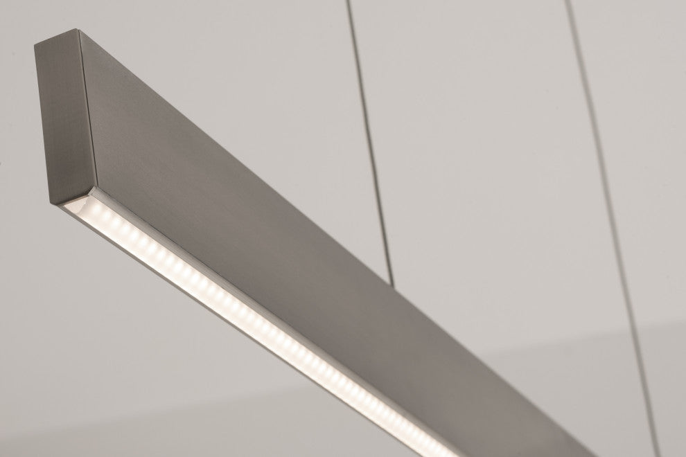Stealth 46" Linear LED Pendant, Satin Nickel, 120-277V