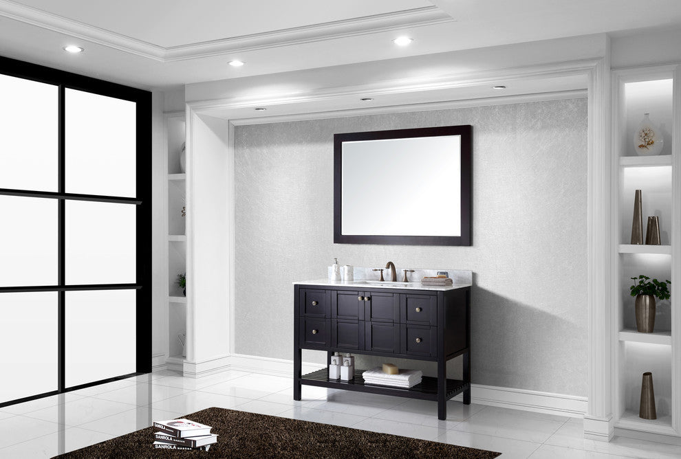 Winterfell 48" Single Bathroom Vanity Set, Espresso
