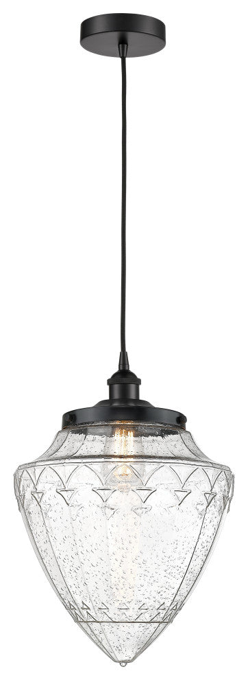 Innovations 616-1PH-BK-G664-12-LED 1-Light Mini Pendant, Matte Black