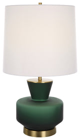 Uttermost Trentino Dark Emerald Green Table Lamp