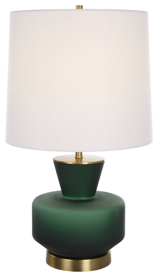 Uttermost Trentino Dark Emerald Green Table Lamp
