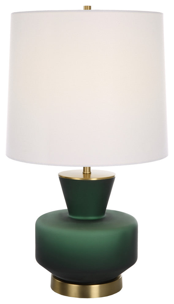 Uttermost Trentino Dark Emerald Green Table Lamp
