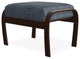 Belle Isle Cushion Outdoor Ottoman, Restore Indigo/Kona