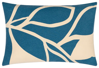 Surya Natur Dark Blue Pillow Shell With Polyester Insert 13"H X 20"W
