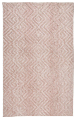 Weave & Wander Oliena Modern Art Deco Rug, Blush, 9'6"x13'6"