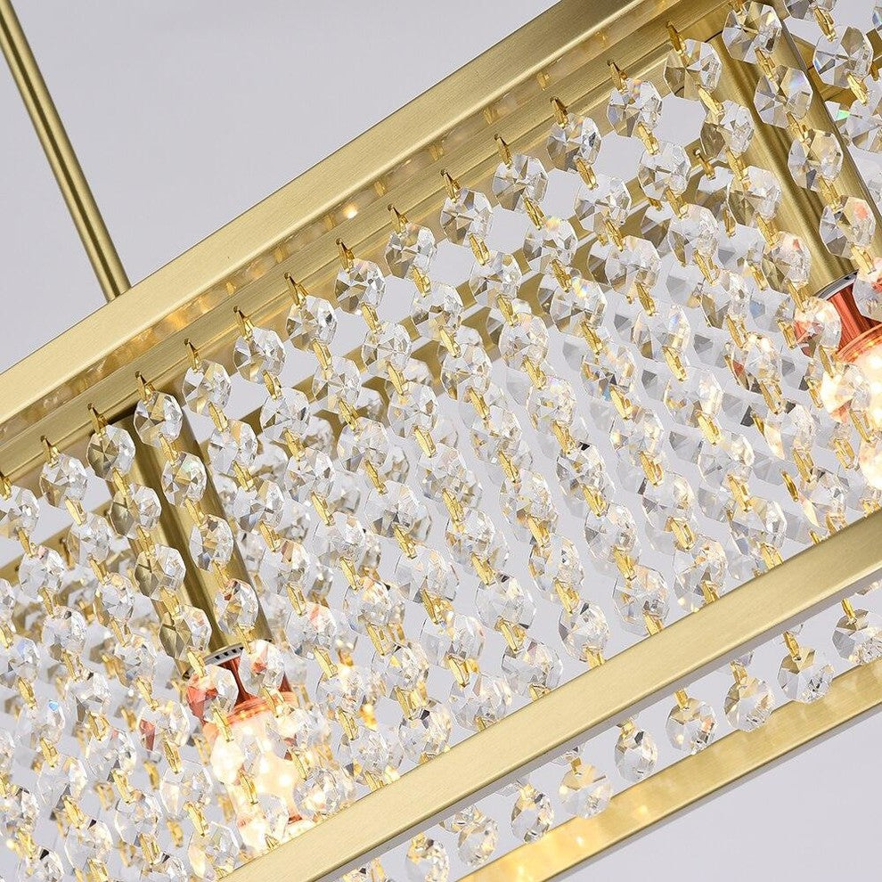 37" Modern LED Rectangle Kitchen Chandelier By Morsale