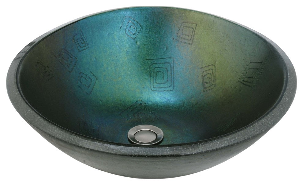 17W Metro Fusion Fiddleheads Glass Sink