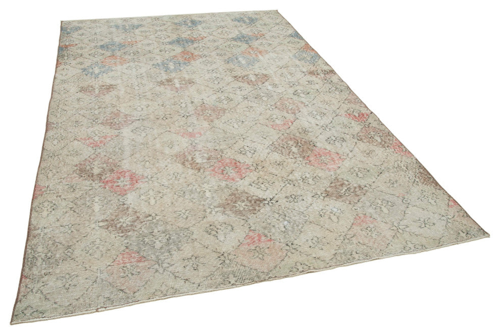 Rug N Carpet - Handmade Oriental 5' 11'' x 9' 2'' Antique Vintage Rug