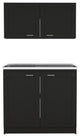 Agate Cabinet Set, Black Wengue