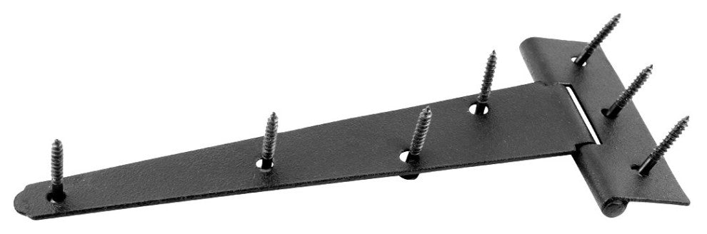 3 T Strap Door Hinge Black RSF Black Iron Light Duty 7" |
