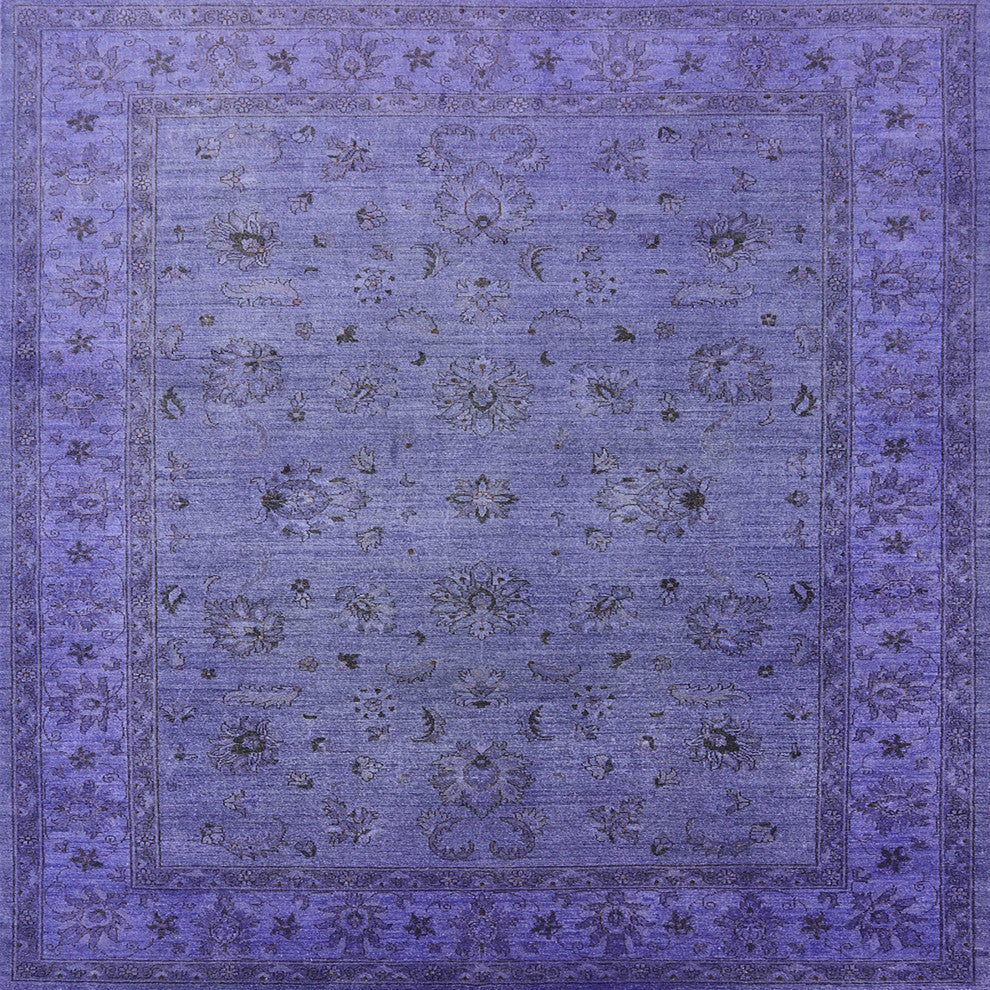 Ahgly Company Indoor Square Mid-Century Modern Area Rugs, 5' Square
