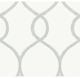 Laurel Leaf Ogee Wallpaper