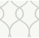 Laurel Leaf Ogee Wallpaper