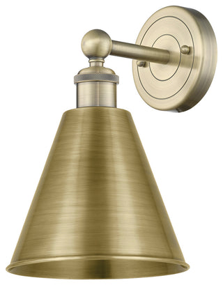 Ballston Cone 1-Light 8" Sconce, Antique Brass