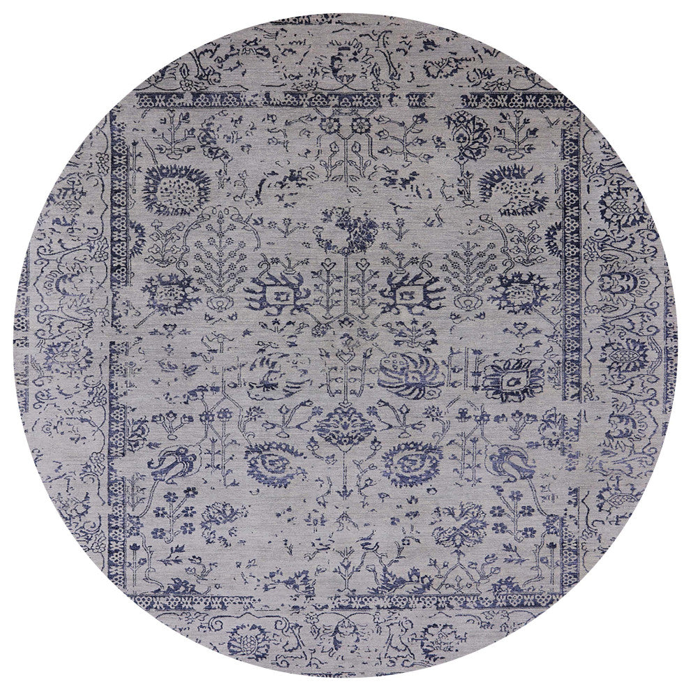 Ahgly Company Indoor Round Mid-Century Modern Area Rugs, 7' Round