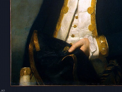 Lemuel Francis Abbott Captain Robert Calder [detail:2] Gallery Wrapped Canvas