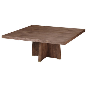 Perry Square Dining Table, Light Walnut, 72"x72"