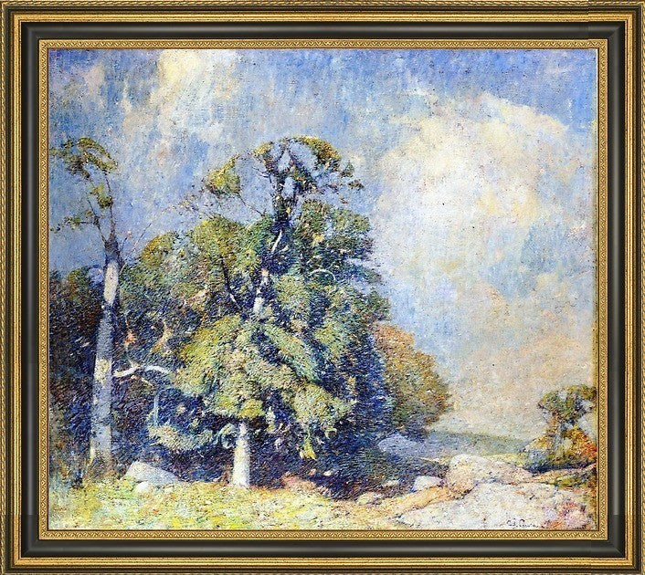 Emil Carlsen a Freshening Breeze Framed Premium Canvas Print, 20"x25"