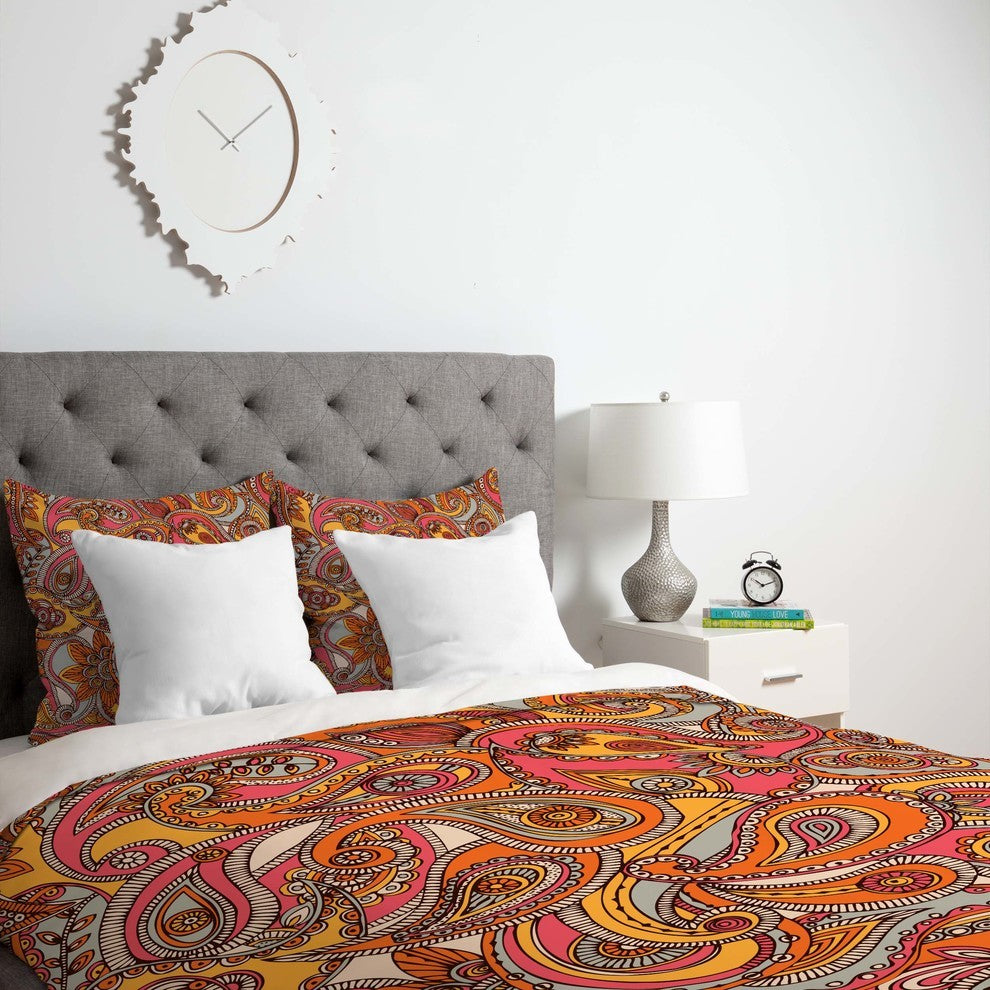 Deny Designs Valentina Ramos Spring Paisley Duvet Cover - Lightweight