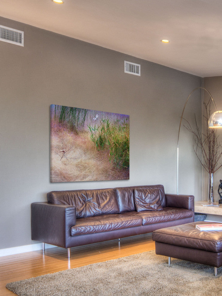 "Muhly Grass Textures" Painting Print on Canvas by Chris Vest