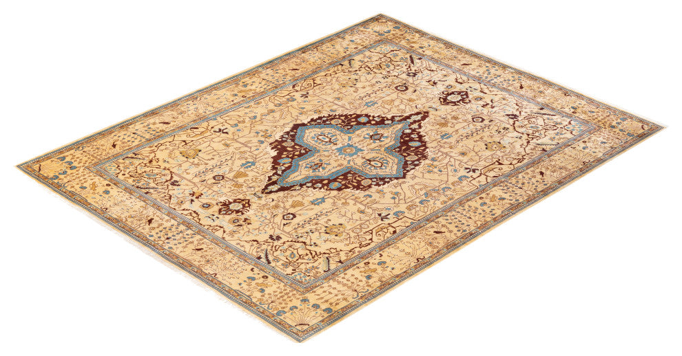 Bano One-of-a-Kind Hand-Knotted Area Rug Ivory, 8'10"x11'3"
