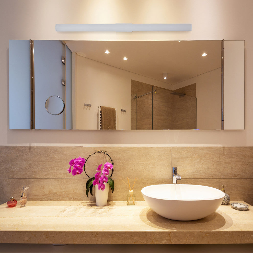 Procyon 36" ETL Certified Integrated LED Bathroom Fixture, White