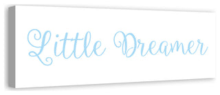 Little Dreamer 12"x36" Canvas Wall Art, Blue