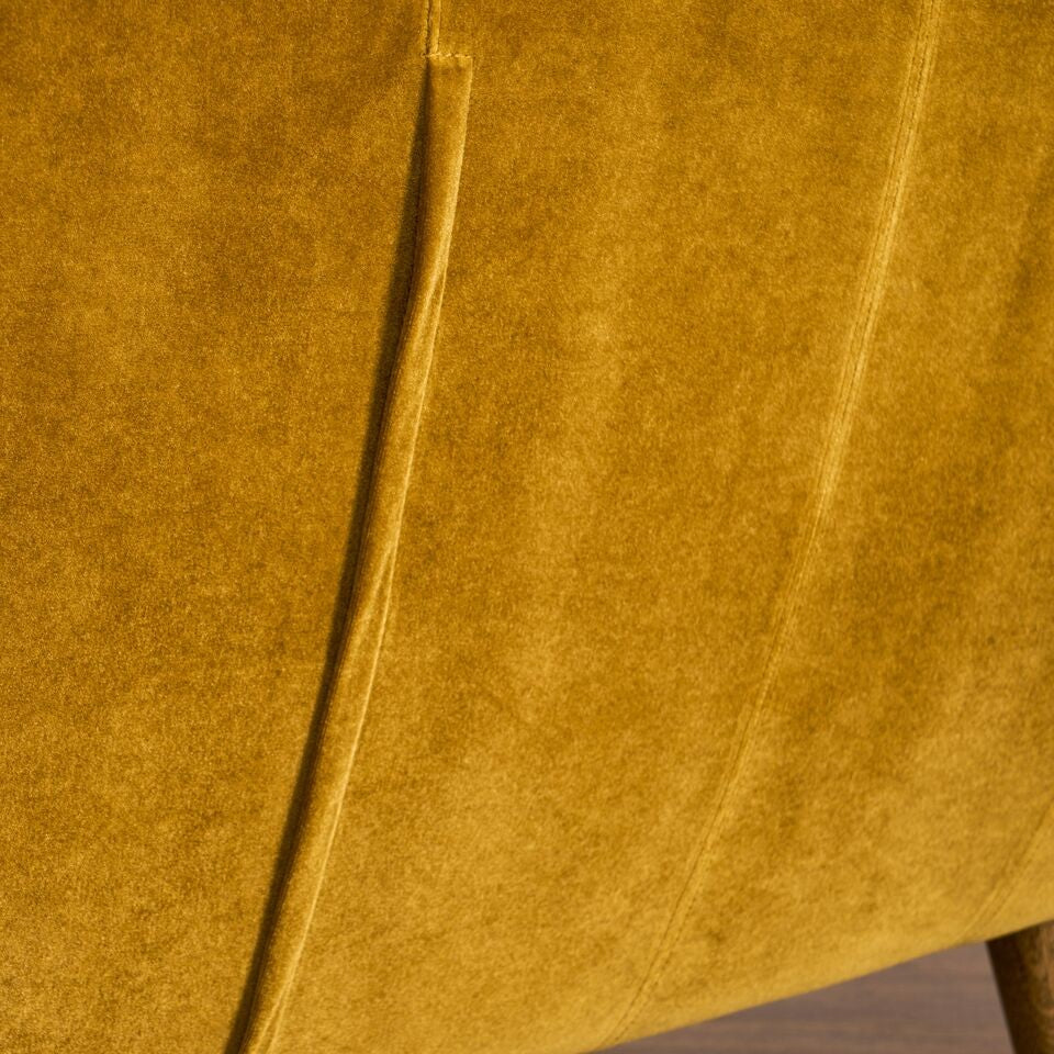 Rhodes Mid-Century Modern Tufted Arm Chair, Antique Gold