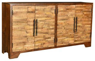 Regan Mango Wood Random Strips Sideboard