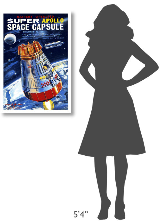 "Battery Operated Super Apollo Space Capsule" Print by Retrorocket, 22"x32"