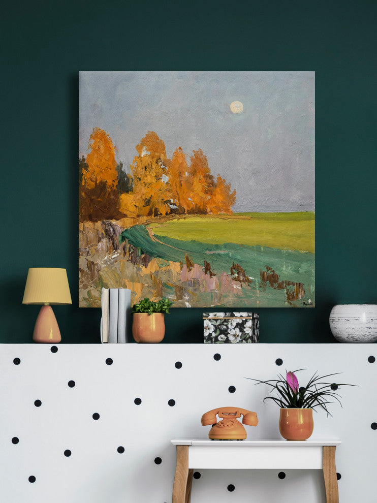 "Nature's Beauty" Painting Print on Wrapped Canvas, 18x18
