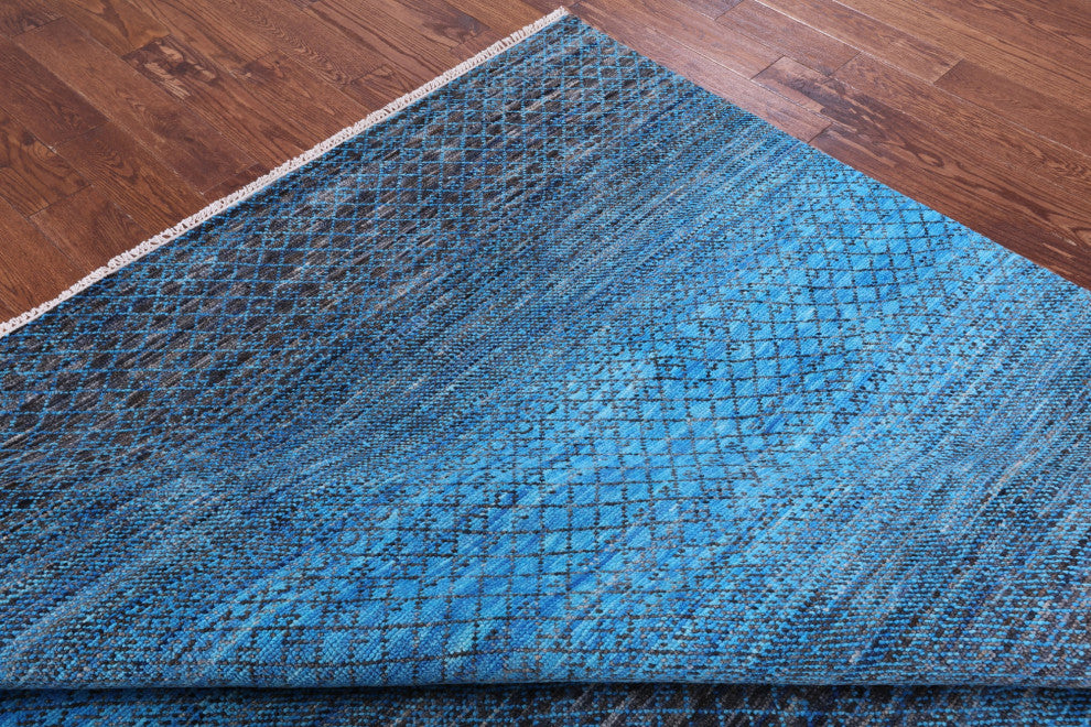 8' 3" X 10' 4" Savannah Grass Hand Knotted Wool Rug - Q13211