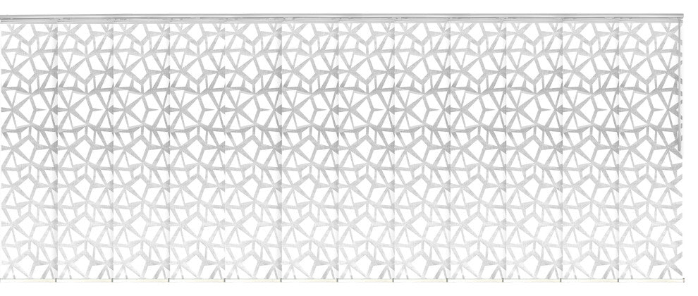 Scattered 12-Panel Track Extendable Vertical Blinds 140-260"W