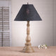 Wood Table Lamp With Punched Tin Shade USA Handmade Davenport, Pearwood