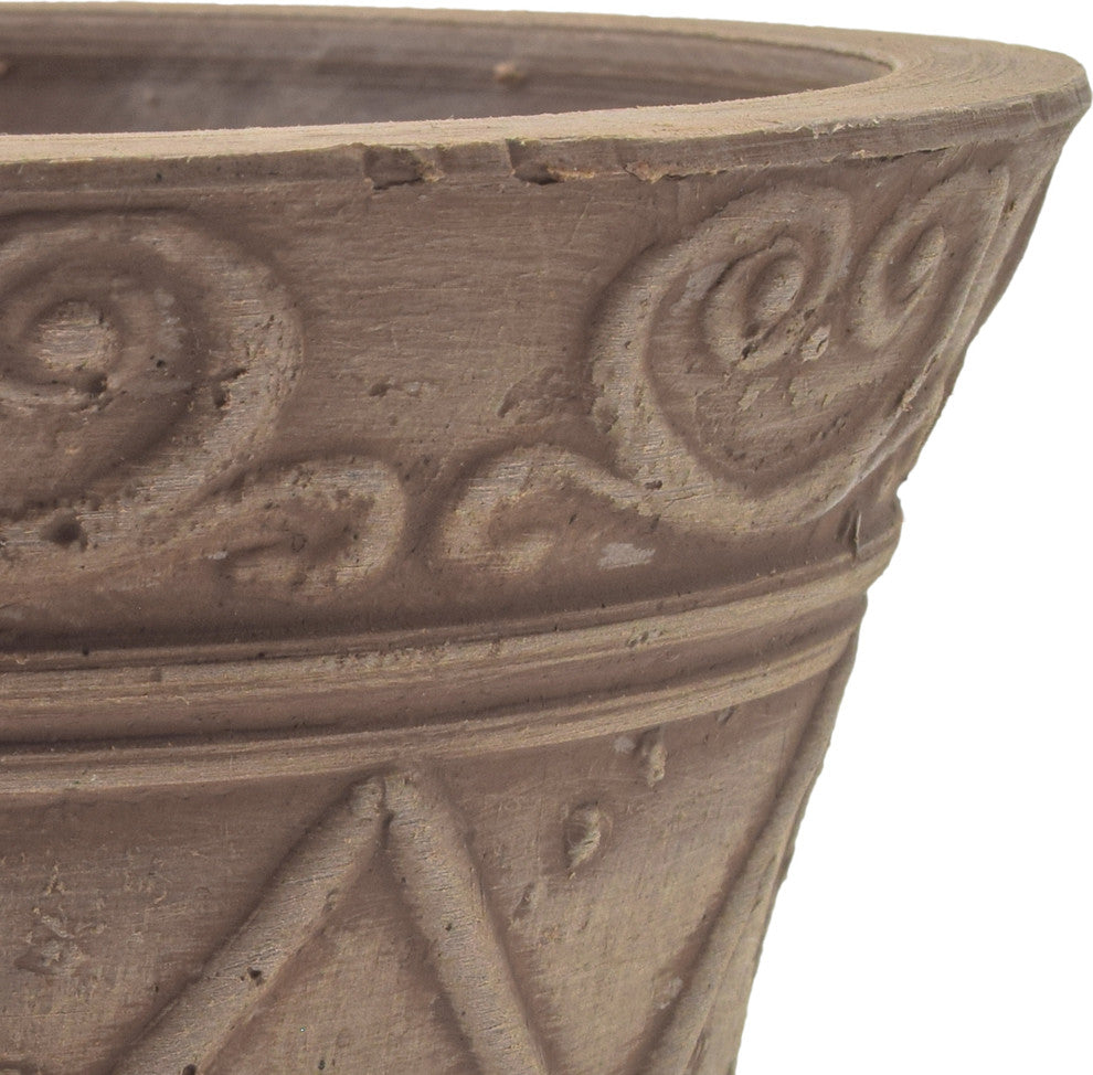 Scroll Grower Pot, Taupe