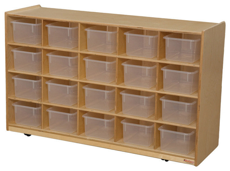 20 Tray Storage With Translucent Trays